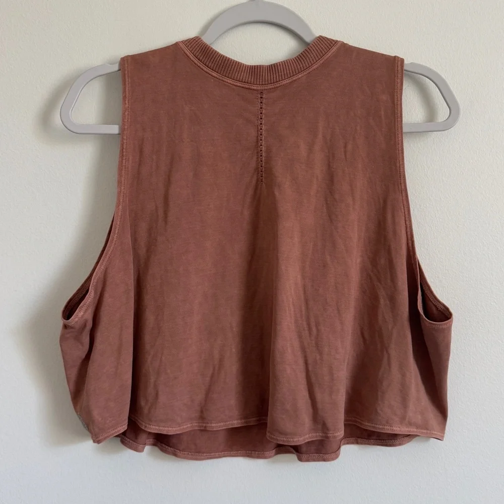 Free People Movement Loose Fit Muscle Tank Medium / Large Rust Orange - Picture 5 of 5